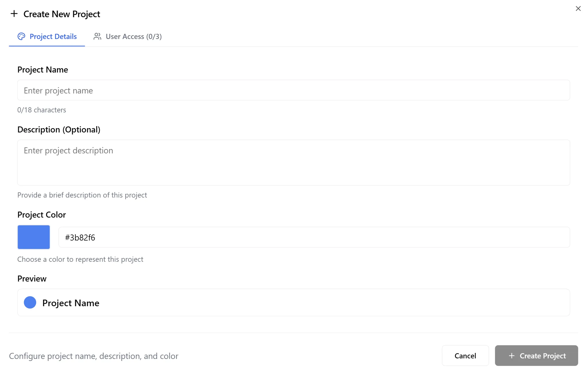 Add Project Form